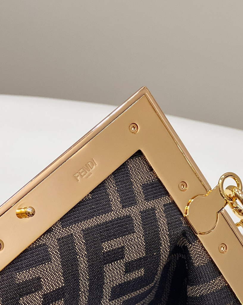 Fendi First Small 8BP129 White leather bag - Default Title - View 6