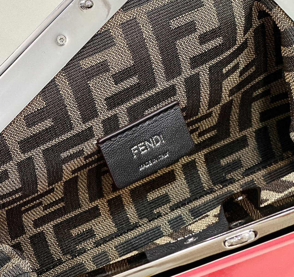 Fendi First Small 8BP129 Pink Patent Leather Bag - Default Title - View 7