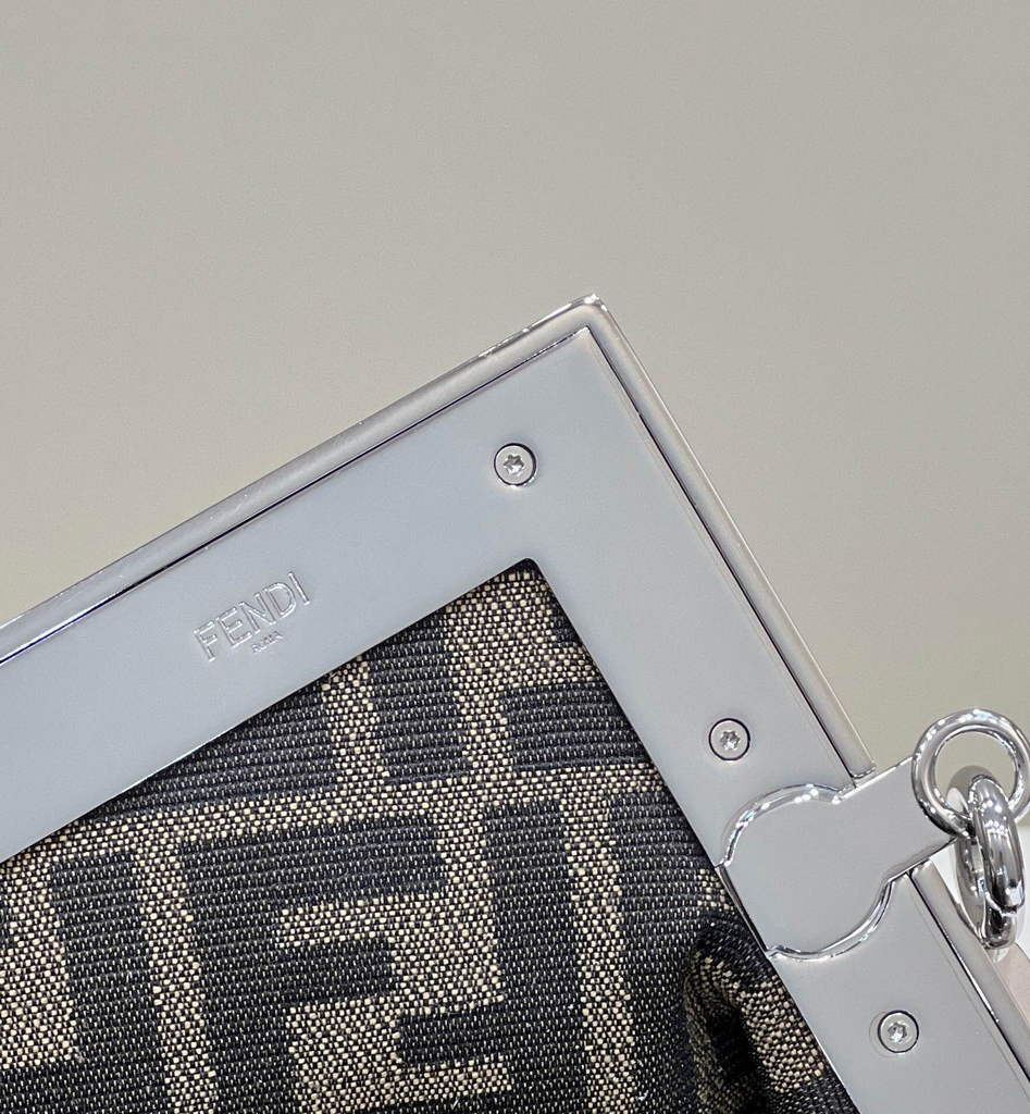Fendi First Small 8BP129 Silver leather bag Multicolor - Default Title - View 5