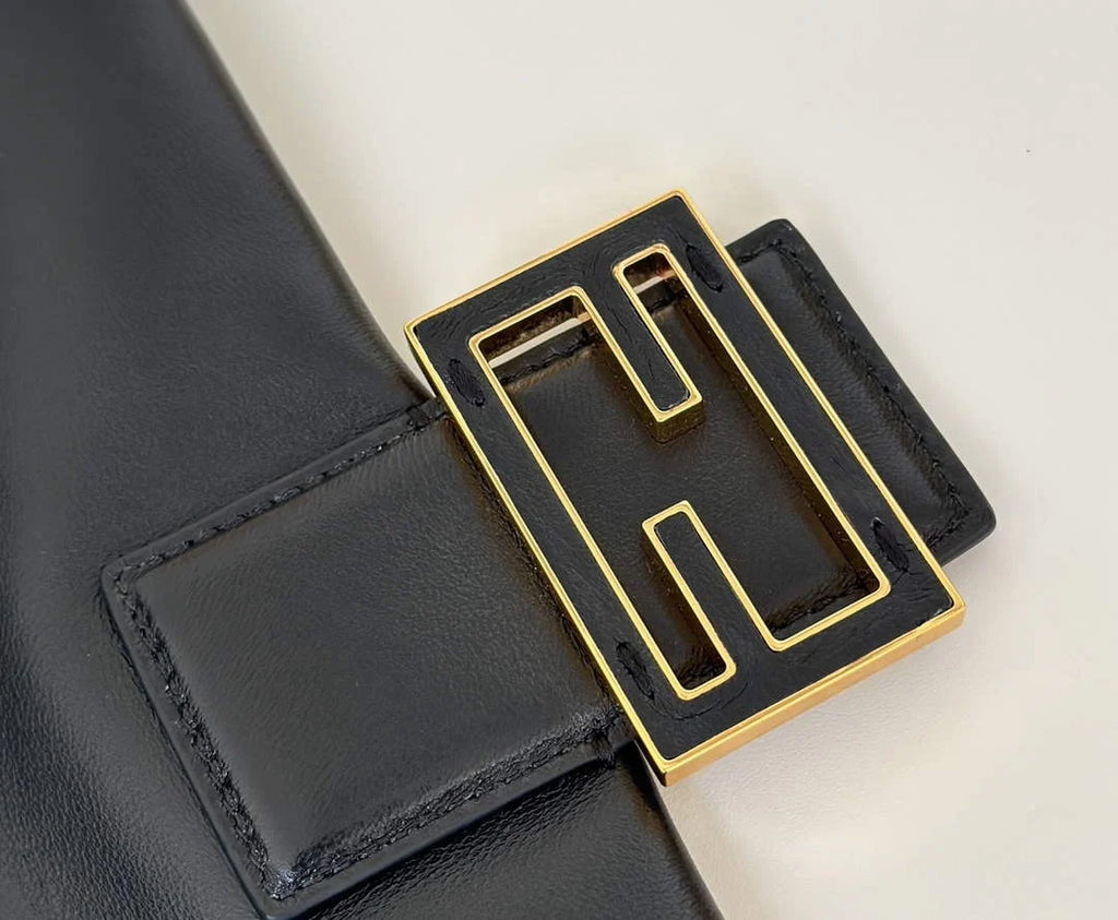 Fendi Mamma Baguette Medium Bag 8BR833 black leather - Default Title - View 4
