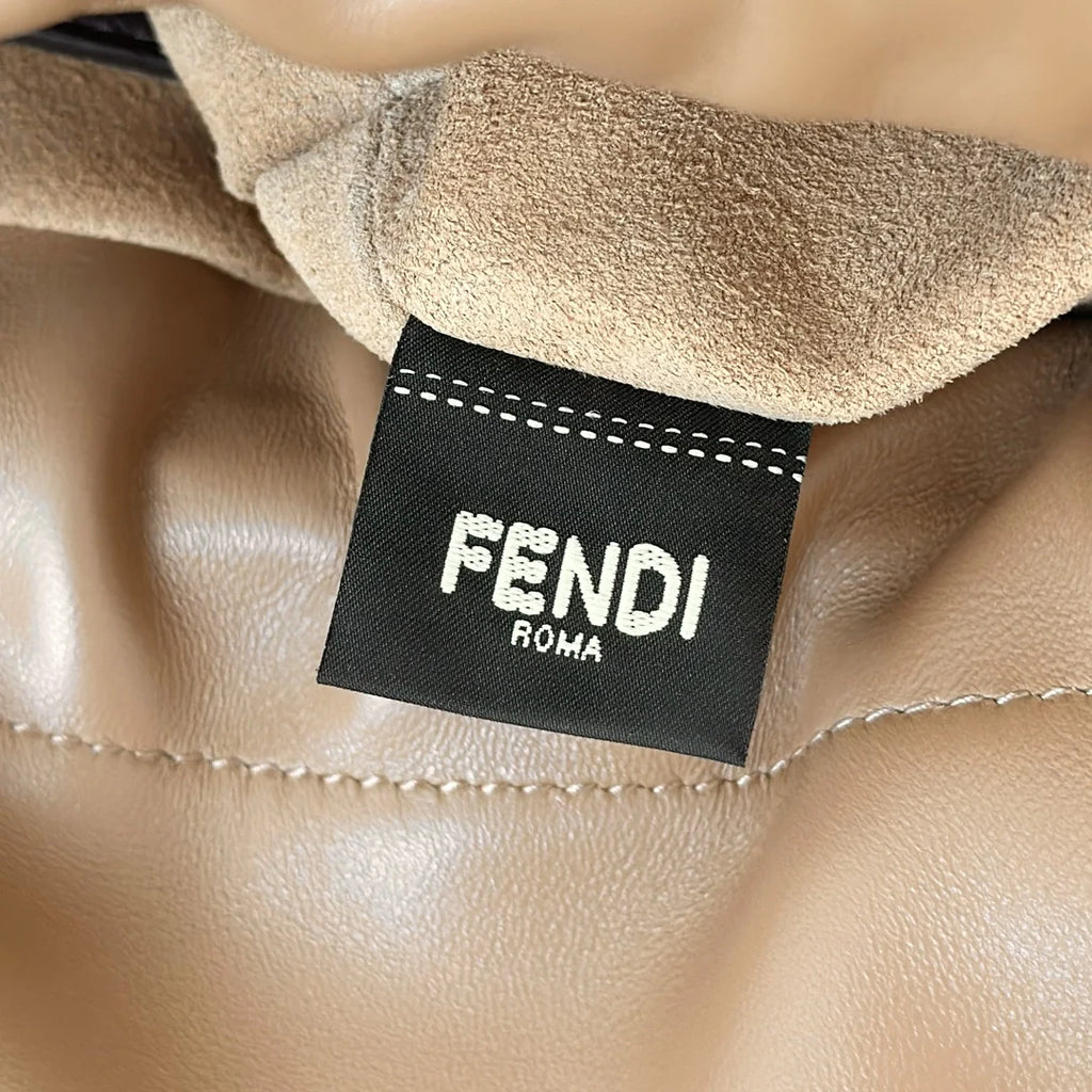 Fendi Mamma Baguette Medium Bag 8BR833 dark beige leather - Default Title - View 8