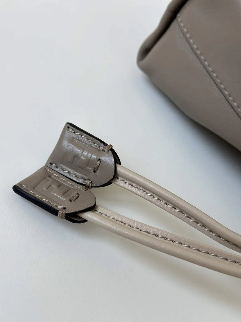 Fendi Mamma Baguette Medium Bag 8BR833 gray leather - Default Title - View 3