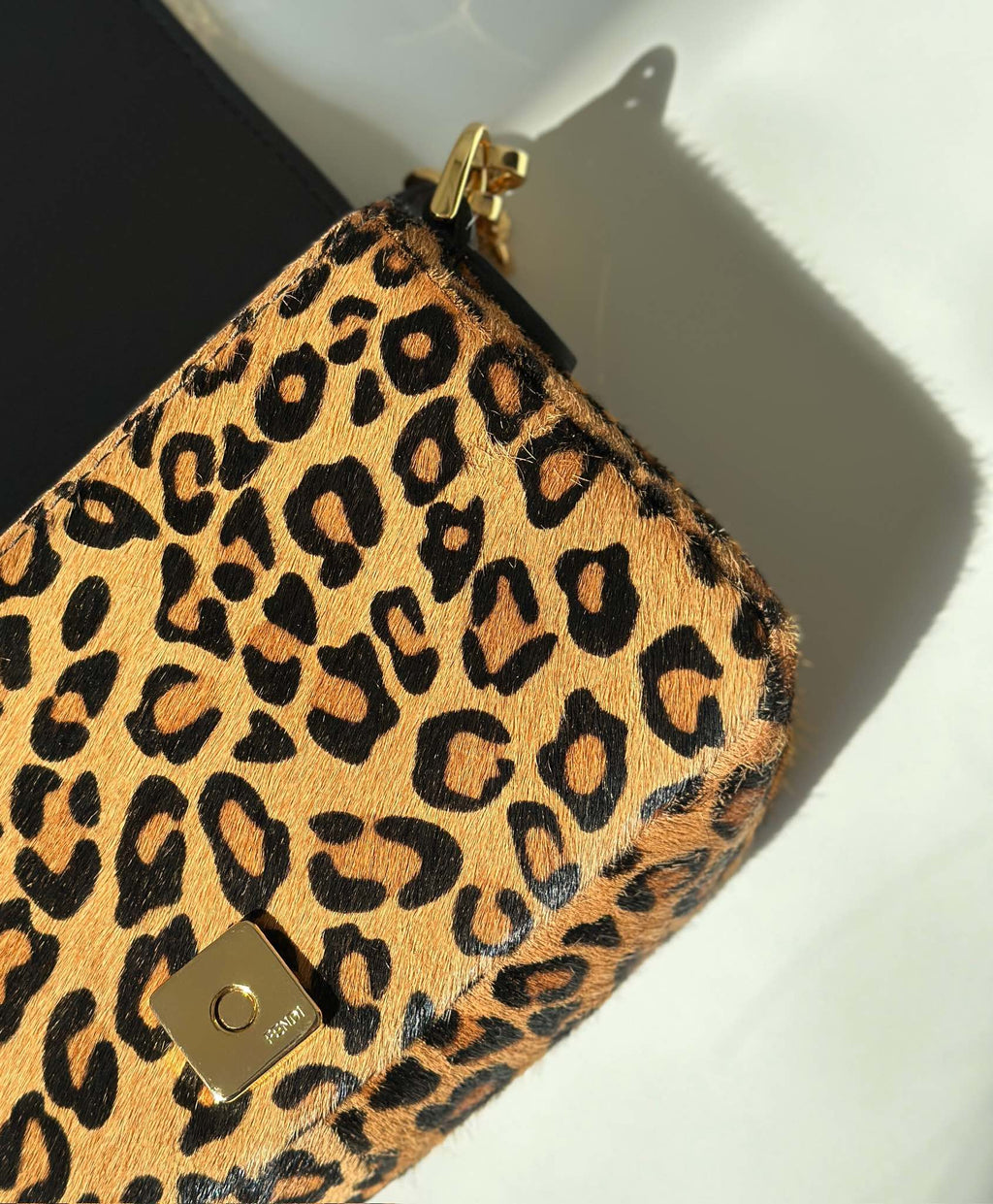 Fendi Mini Baguette Printed Calfskin Leather Bag 8BS017 - Default Title - View 6