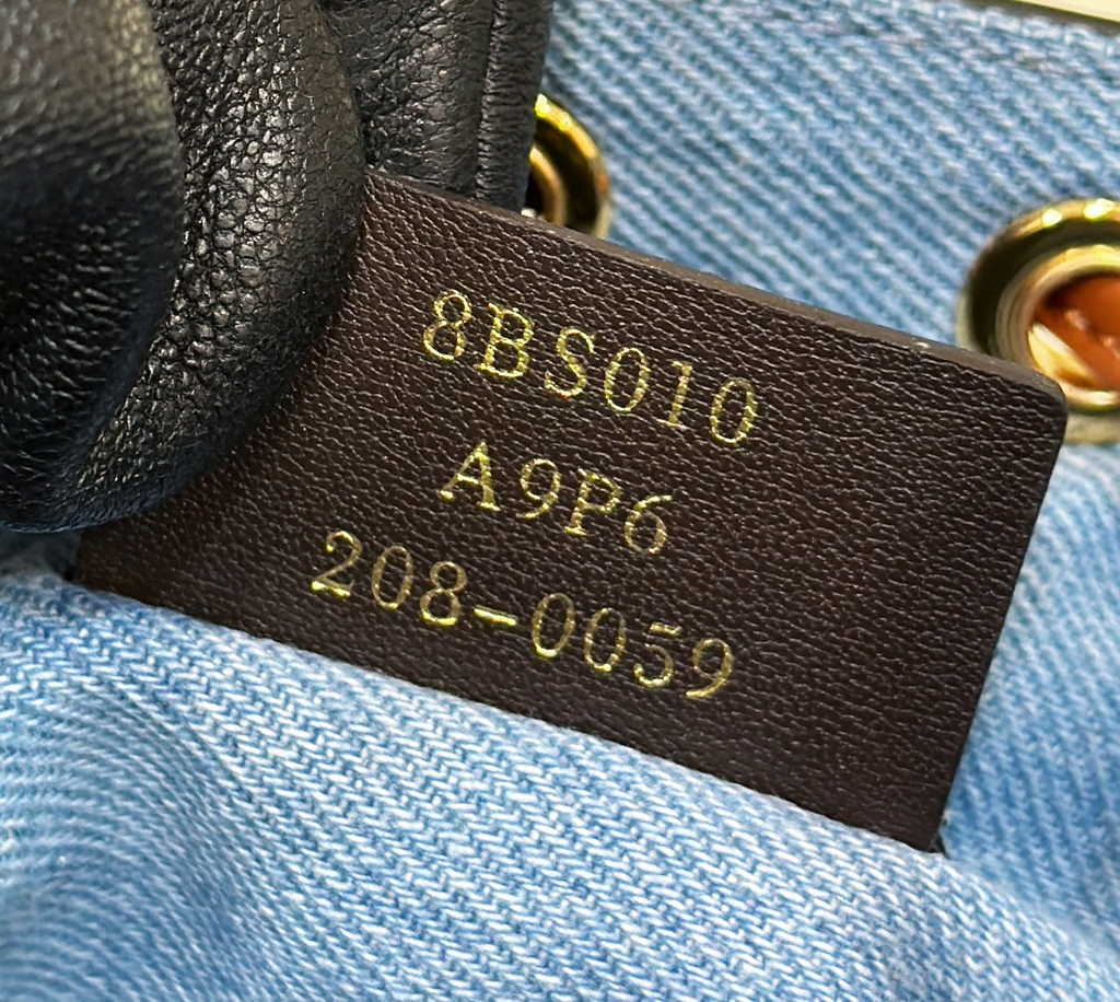 Fendi Bucket Bag Mon Tresor 8BS010 Light blue denim mini-bag with FF embroidery - Default Title - View 7