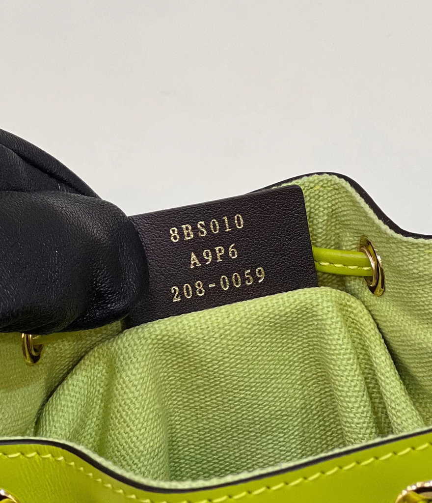 Fendi Bucket Bag Mon Tresor 8BS010 Acid green FF canvas mini-bag - Default Title - View 7