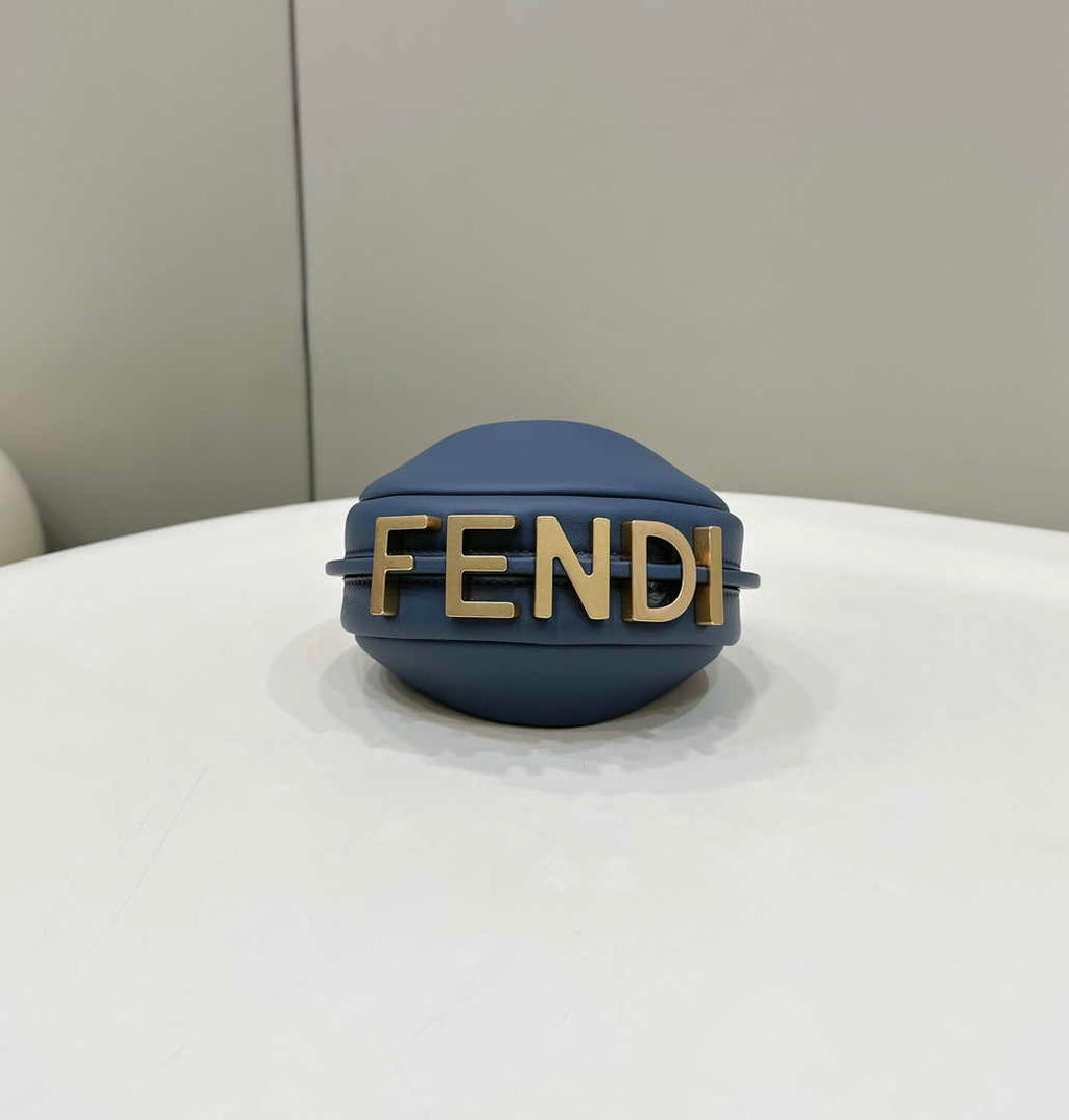 Fendi Nano Fendigraphy 7AS089 Dark Blue leather - Default Title - View 3