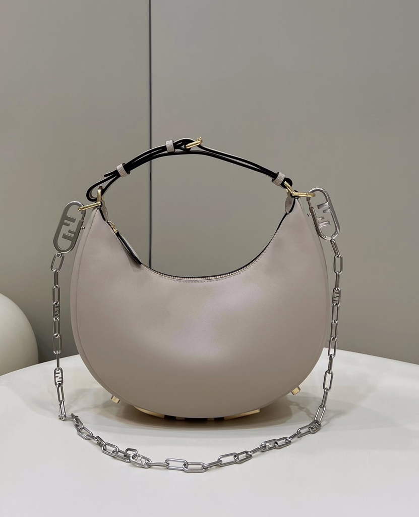 Fendi Fendigraphy Small Gray leather bag 8BR798 - Default Title - View 1