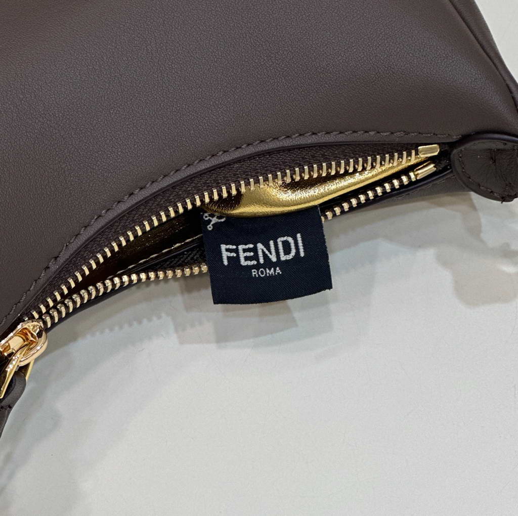 Fendi Nano Fendigraphy 7AS089 Coffee leather charm 80059S - Default Title - View 8