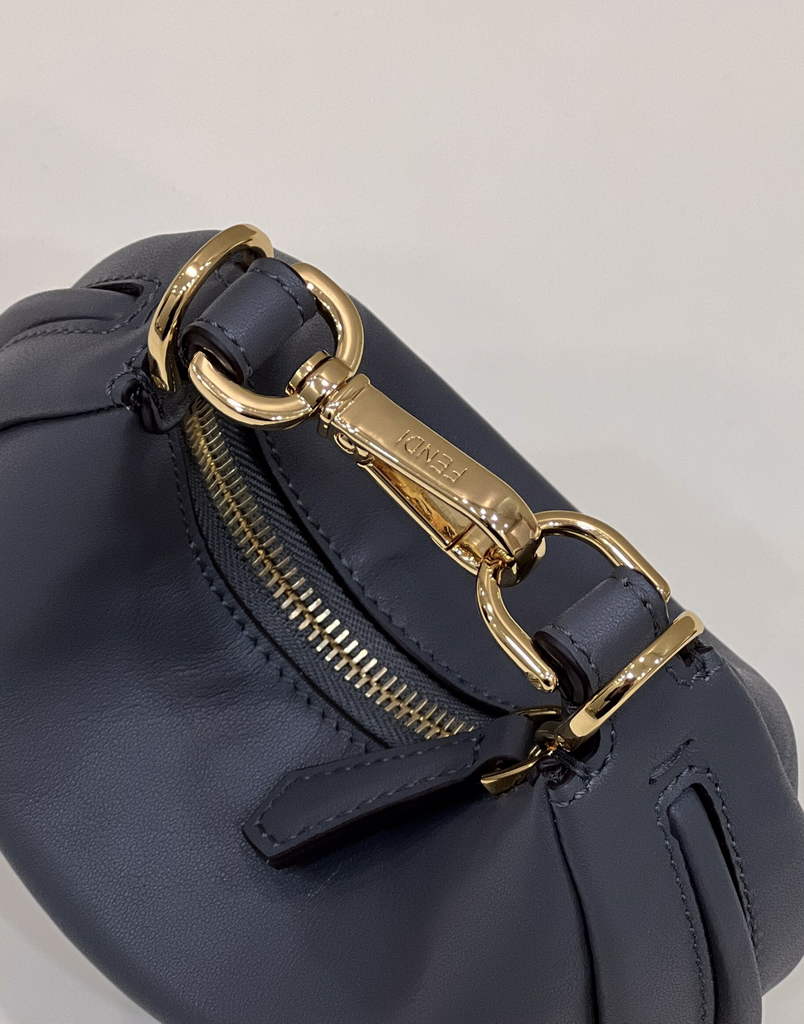 Fendi Nano Fendigraphy 7AS089 Black leather charm - Default Title - View 4