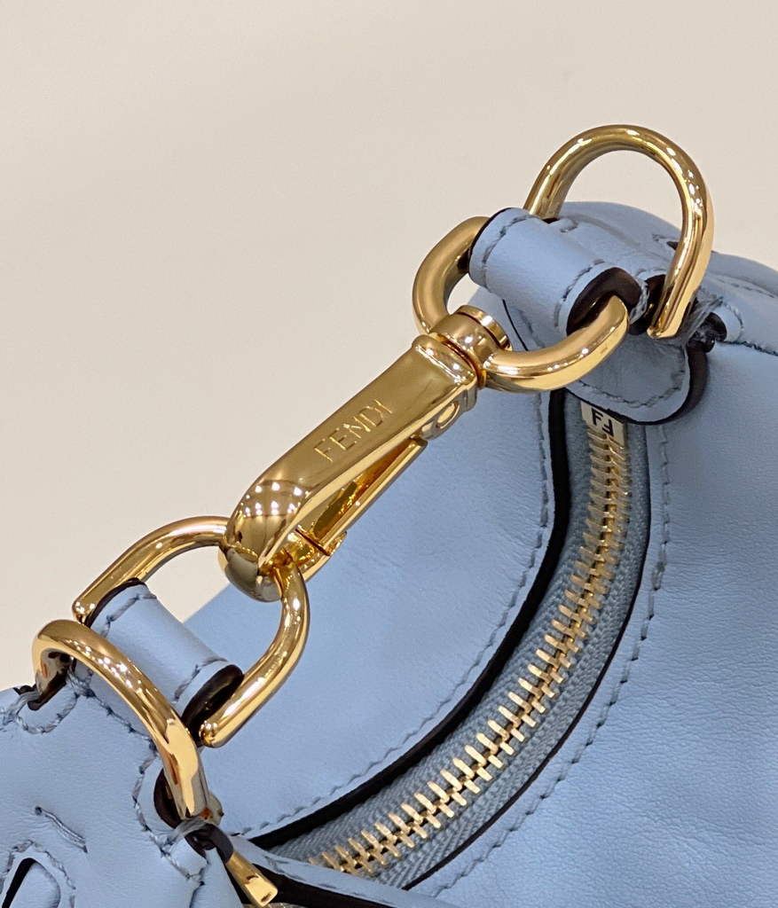 Fendi Nano Fendigraphy 7AS089 Blue leather charm - Default Title - View 5