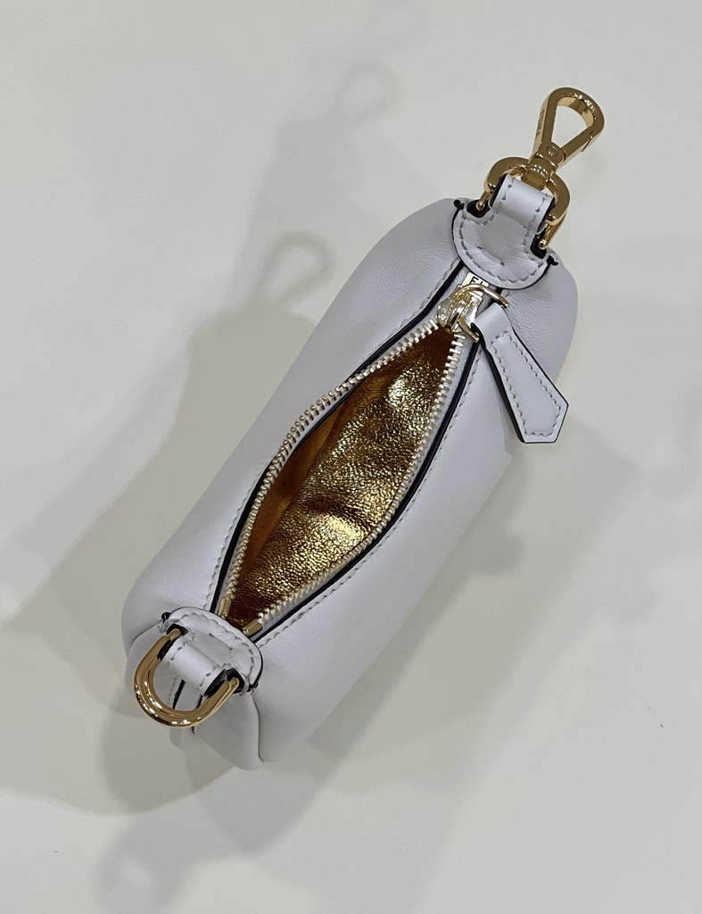 Fendi Nano Fendigraphy 7AS089 white leather charm - Default Title - View 5