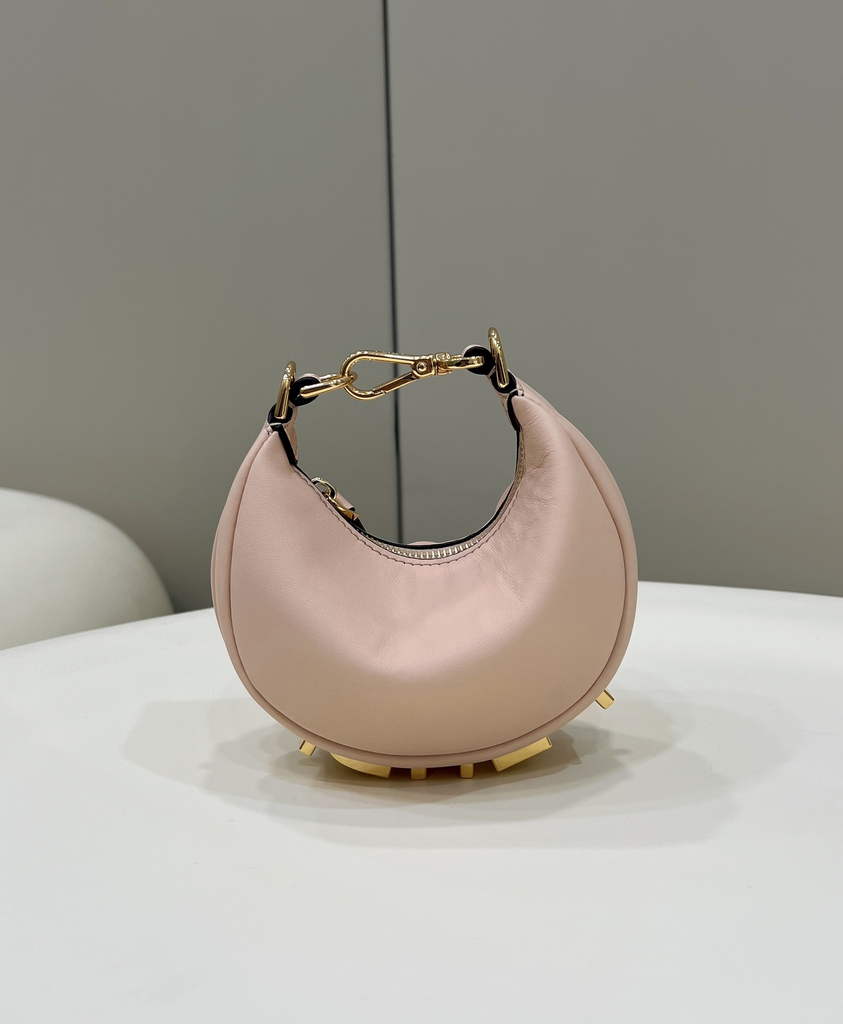 Fendi Nano Fendigraphy 7AS089 pink leather charm - Default Title - View 1