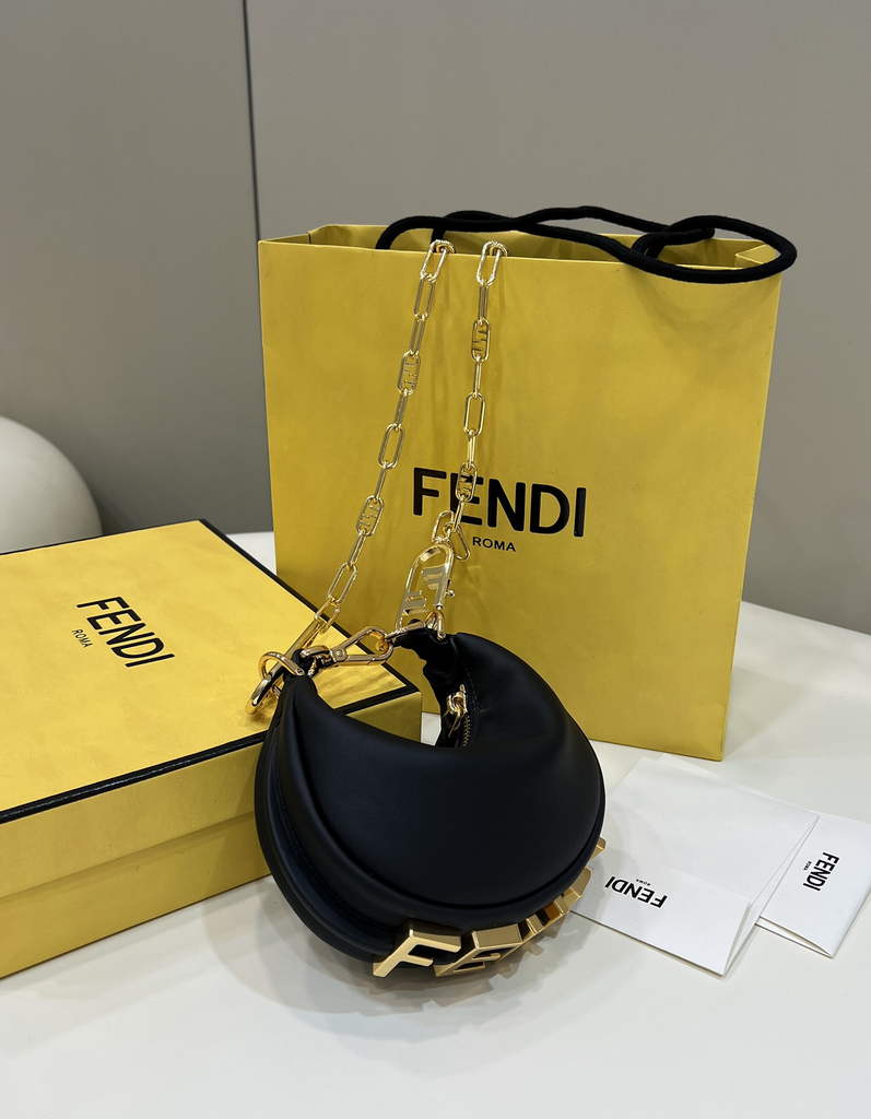 Fendi Nano Fendigraphy 7AS089 leather charm Black - Default Title - View 2