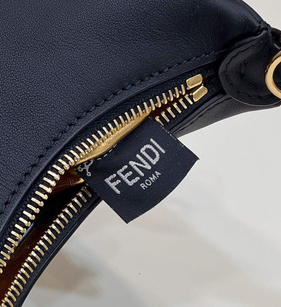 Fendi Nano Fendigraphy 7AS089 leather charm Black - Default Title - View 5