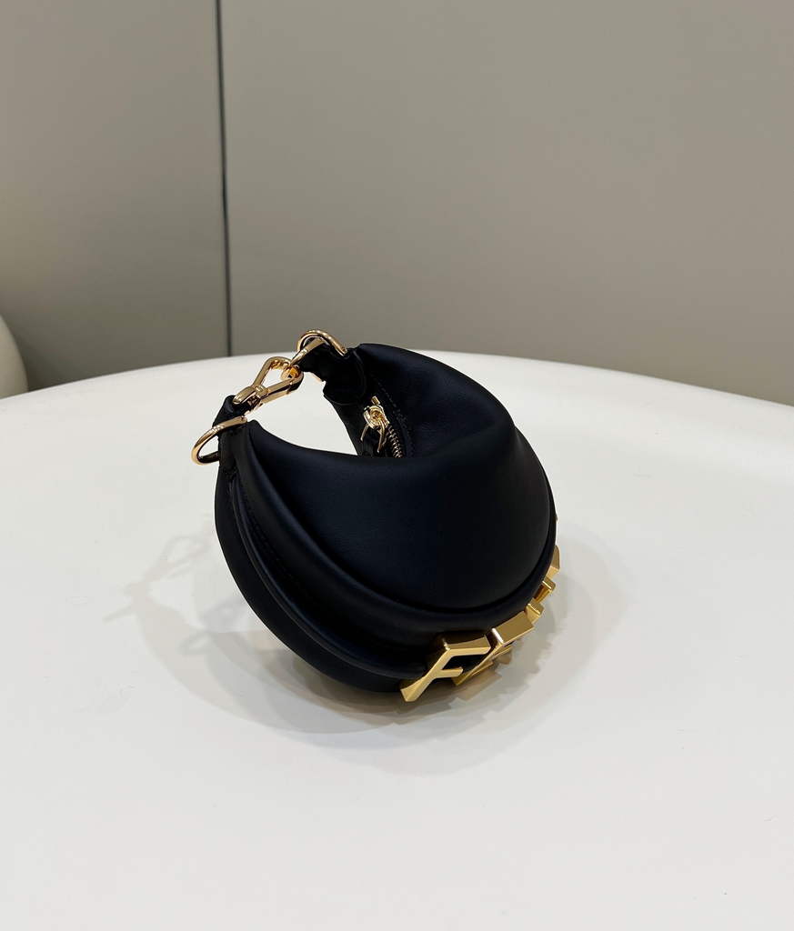 Fendi Nano Fendigraphy 7AS089 leather charm Black - Default Title - View 7