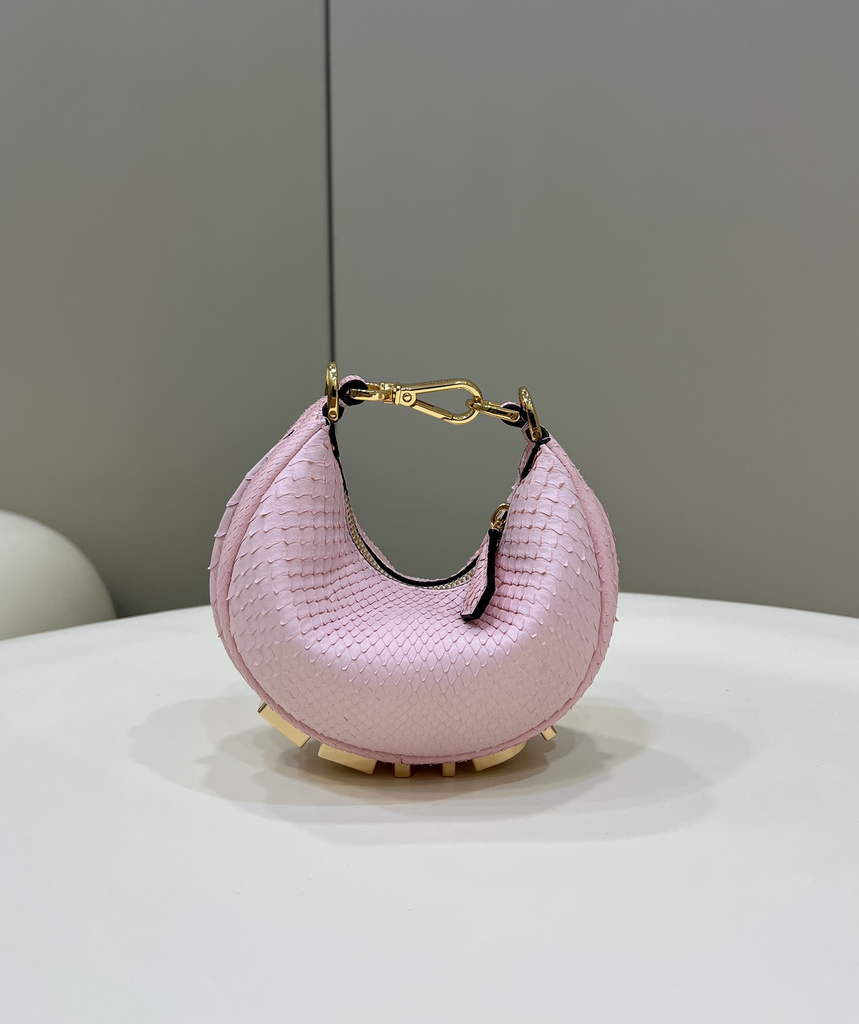 Fendi Nano Fendigraphy 7AS089 Pink Snake leather - Default Title - View 1