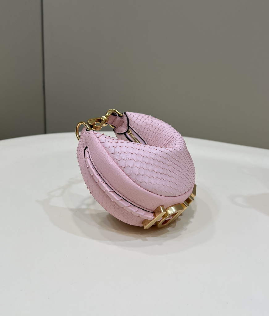 Fendi Nano Fendigraphy 7AS089 Pink Snake leather - Default Title - View 2