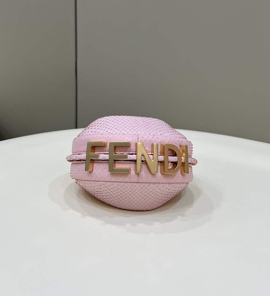 Fendi Nano Fendigraphy 7AS089 Pink Snake leather - Default Title - View 3