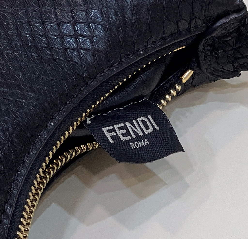 Fendi Nano Fendigraphy 7AS089 Black Snake leather - Default Title - View 8