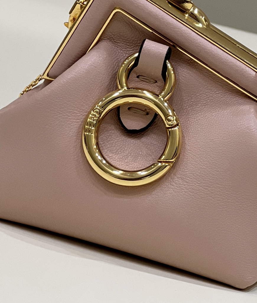 Fendi Nano First Charm Shoulder Bag 7AS051 Pink Leather - Default Title - View 8