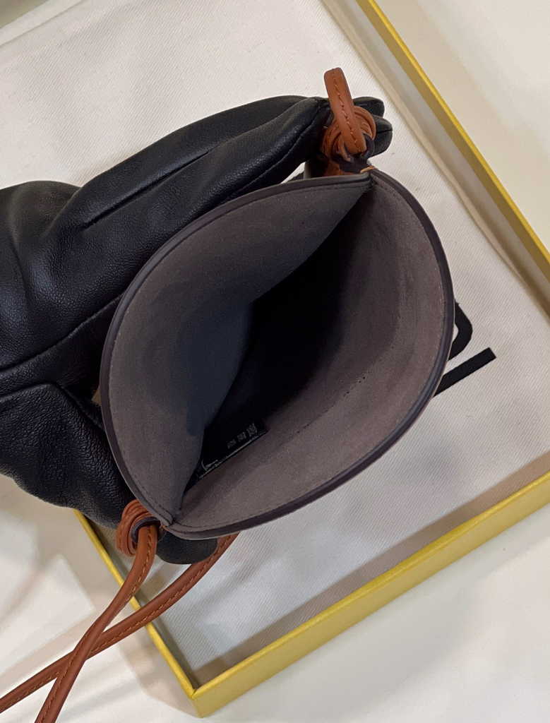 Fendi O’Lock Phone Pouch 7AS055 Brown leather pouch - Default Title - View 8