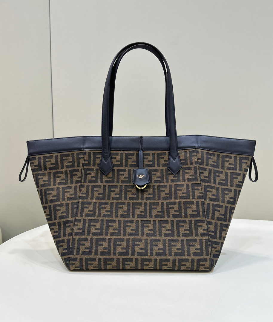 Fendi Origami Large 8BH415A  fabric with jacquard FF motif - Default Title - View 3