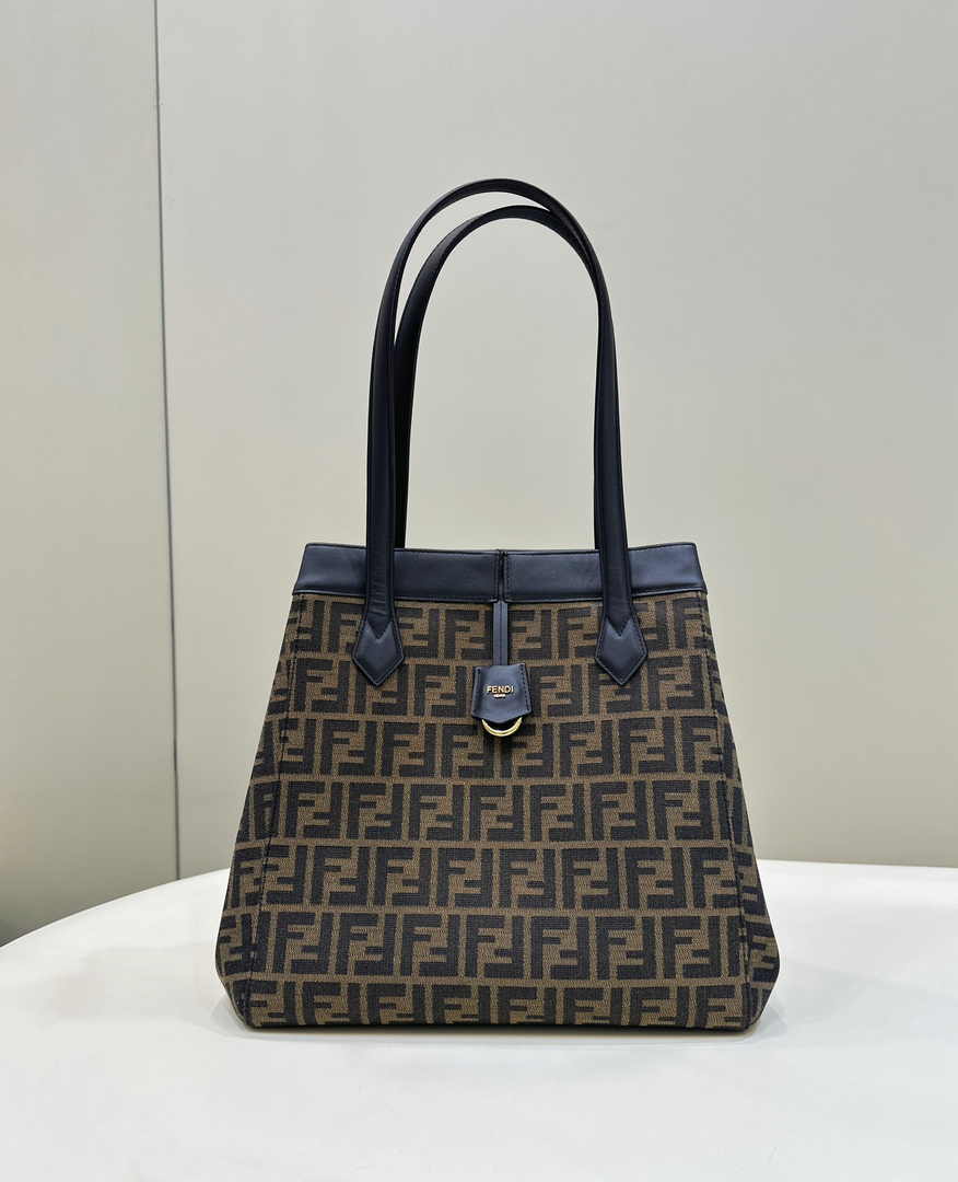 Fendi Origami Large 8BH415A  fabric with jacquard FF motif - Default Title - View 4