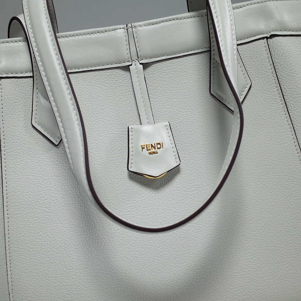 Fendi Origami Medium 8BH414 White leather bag - Default Title - View 4