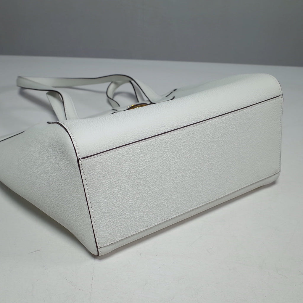 Fendi Origami Medium 8BH414 White leather bag - Default Title - View 6