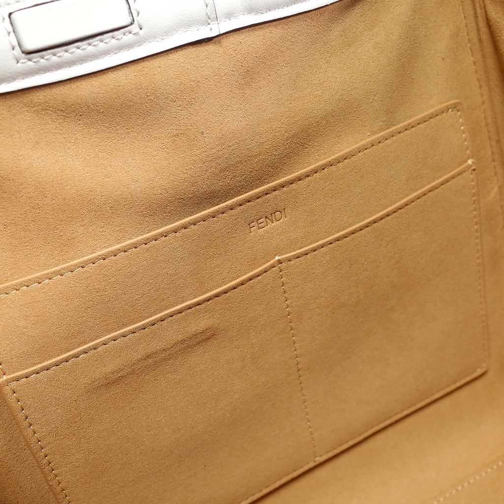 Fendi Origami Medium 8BH414 White leather bag - Default Title - View 8