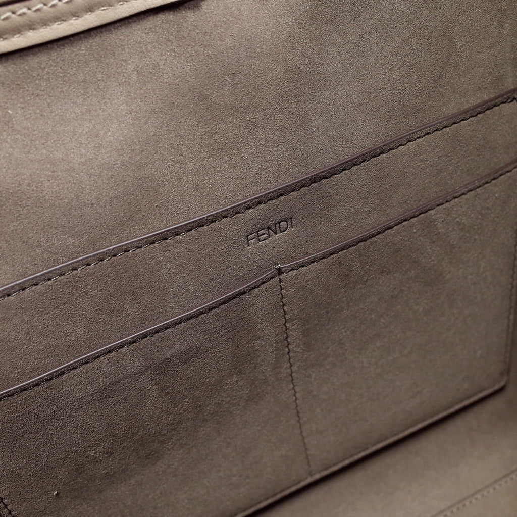Fendi Origami Medium 8BH414 Dove gray leather bag - Default Title - View 8