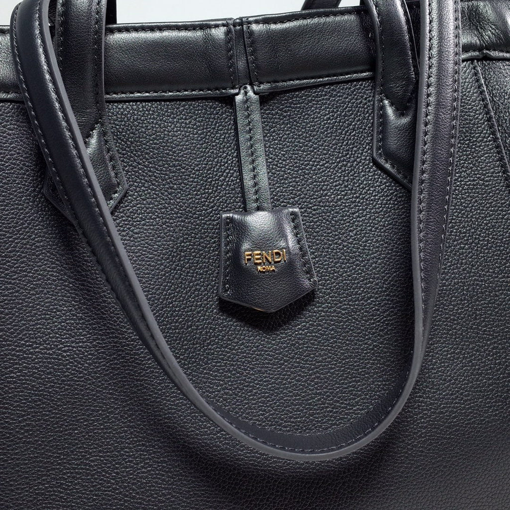 Fendi Origami Medium 8BH414 Black leather bag - Default Title - View 3