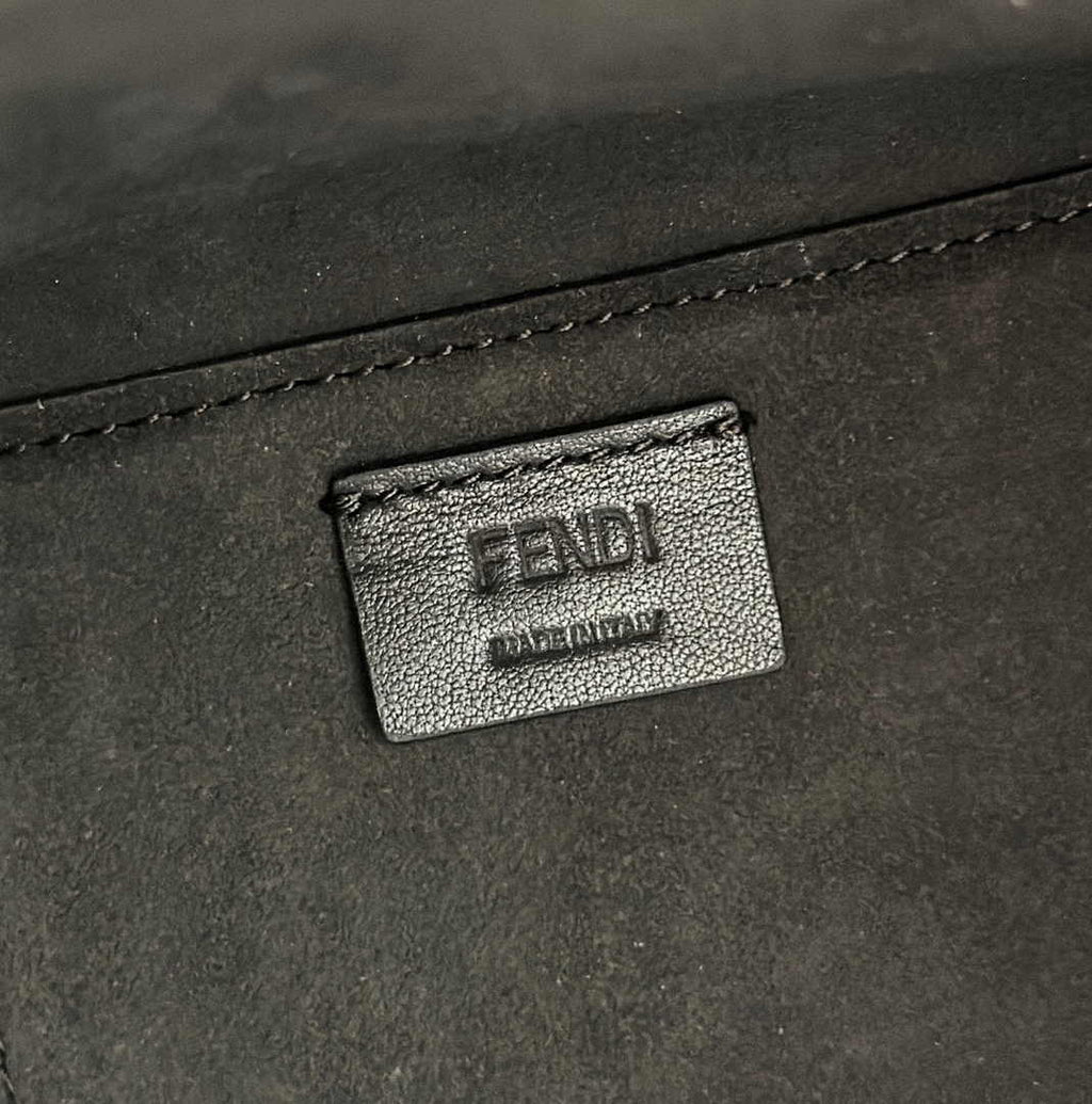 Fendi Origami Mini 8BS083 Brown FF jacquard fabric bag - Default Title - View 10