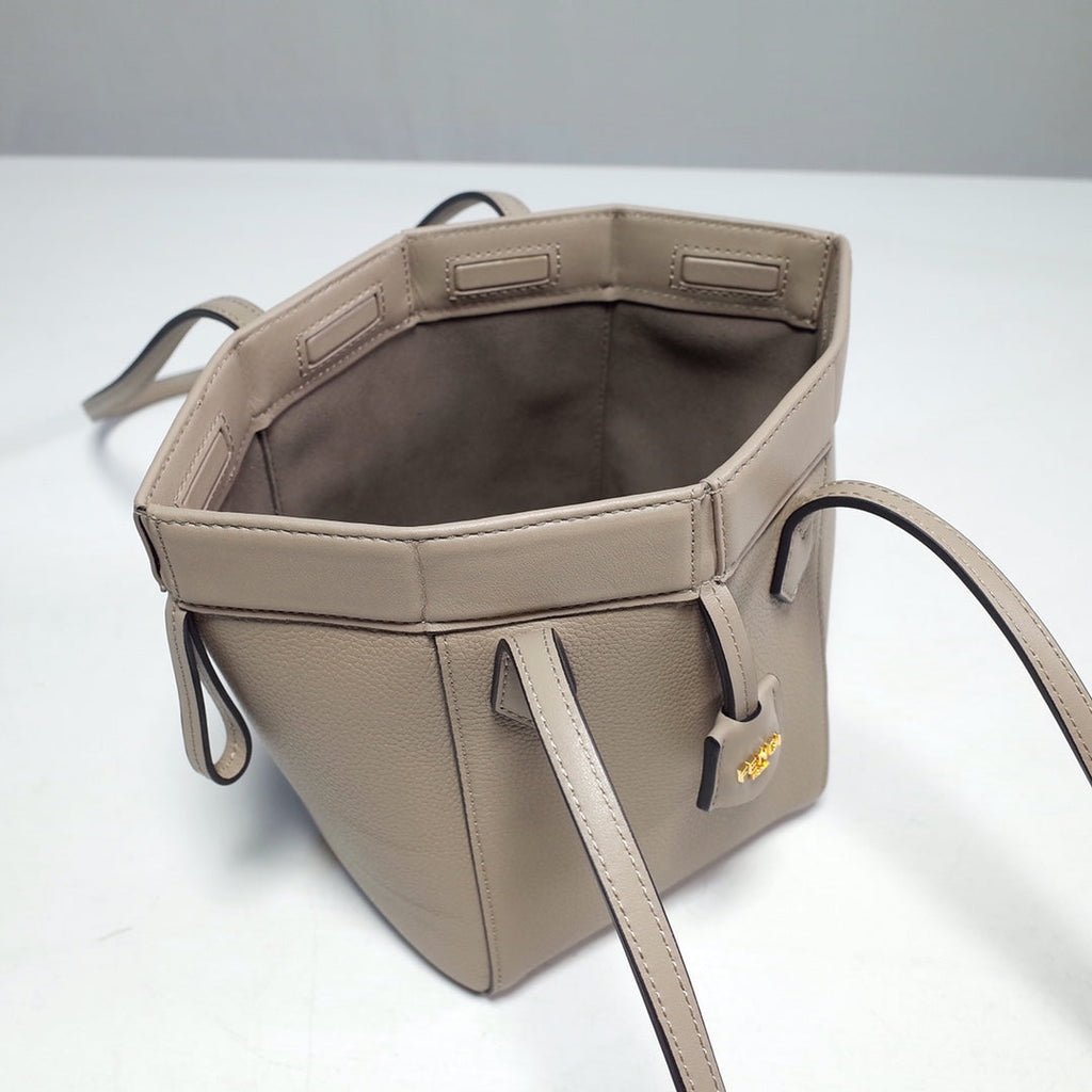 Fendi Origami Mini 8BS083 Dove gray leather bag - Default Title - View 7