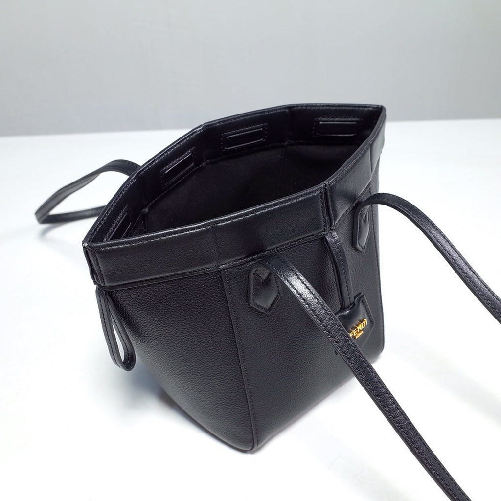 Fendi Origami Mini 8BS083 Black leather bag - Default Title - View 5