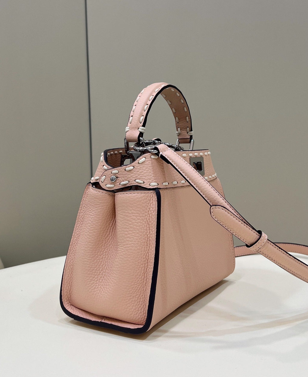 Fendi Peekaboo Mini Selleria Bag 8BN244 Pink - 18 cm × 11 cm × 23 cm / Pink - View 2