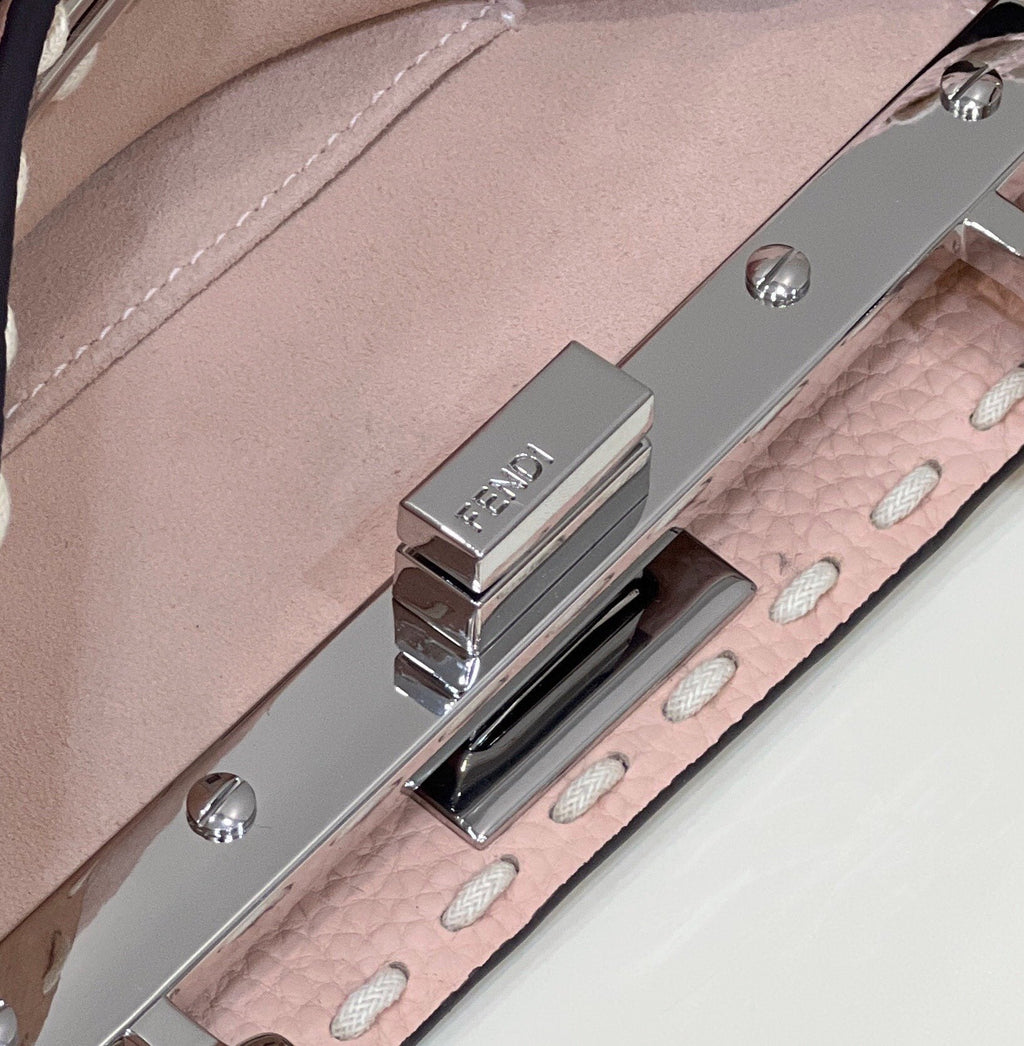 Fendi Peekaboo Mini Selleria Bag 8BN244 Pink - 18 cm × 11 cm × 23 cm / Pink - View 4
