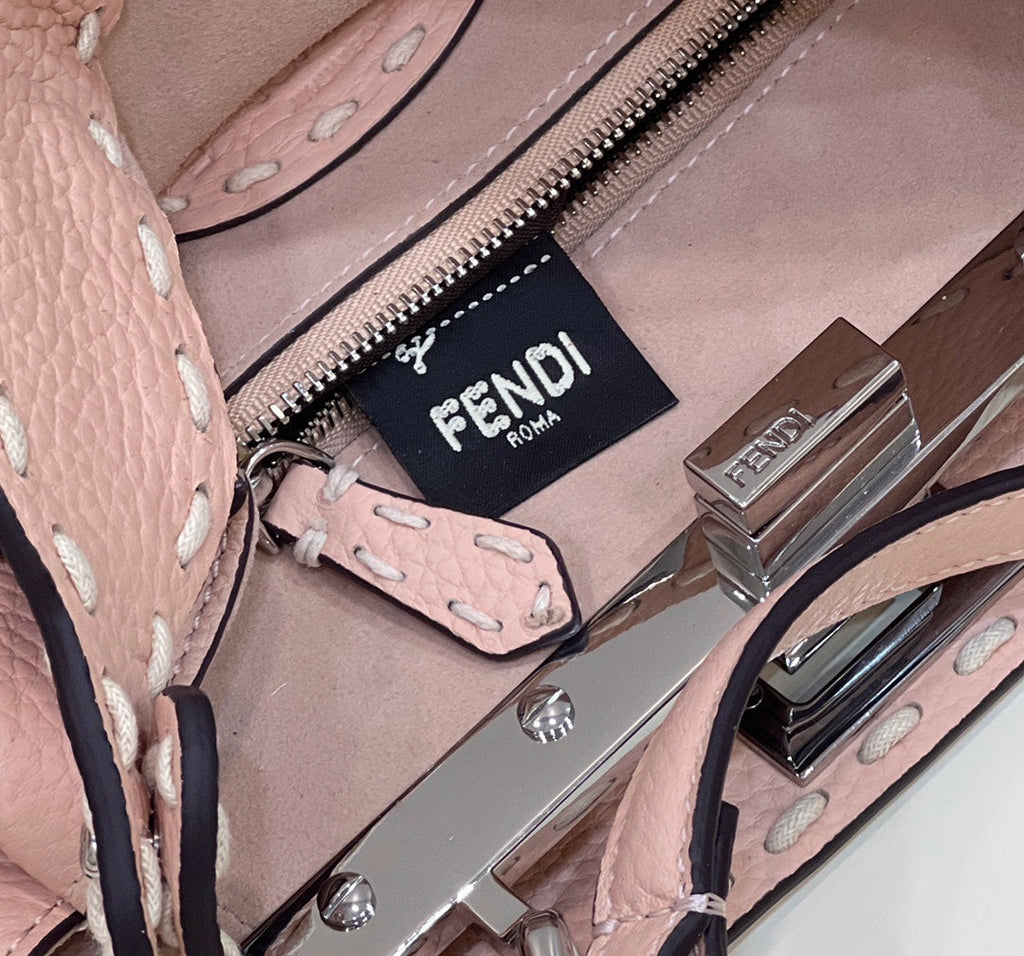 Fendi Peekaboo Mini Selleria Bag 8BN244 Pink - 18 cm × 11 cm × 23 cm / Pink - View 5