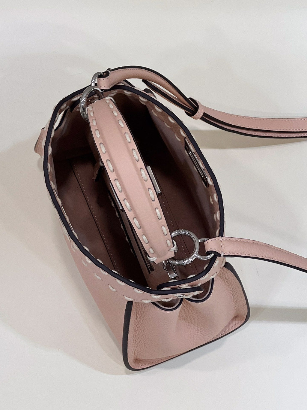Fendi Peekaboo Mini Selleria Bag 8BN244 Pink - 18 cm × 11 cm × 23 cm / Pink - View 9