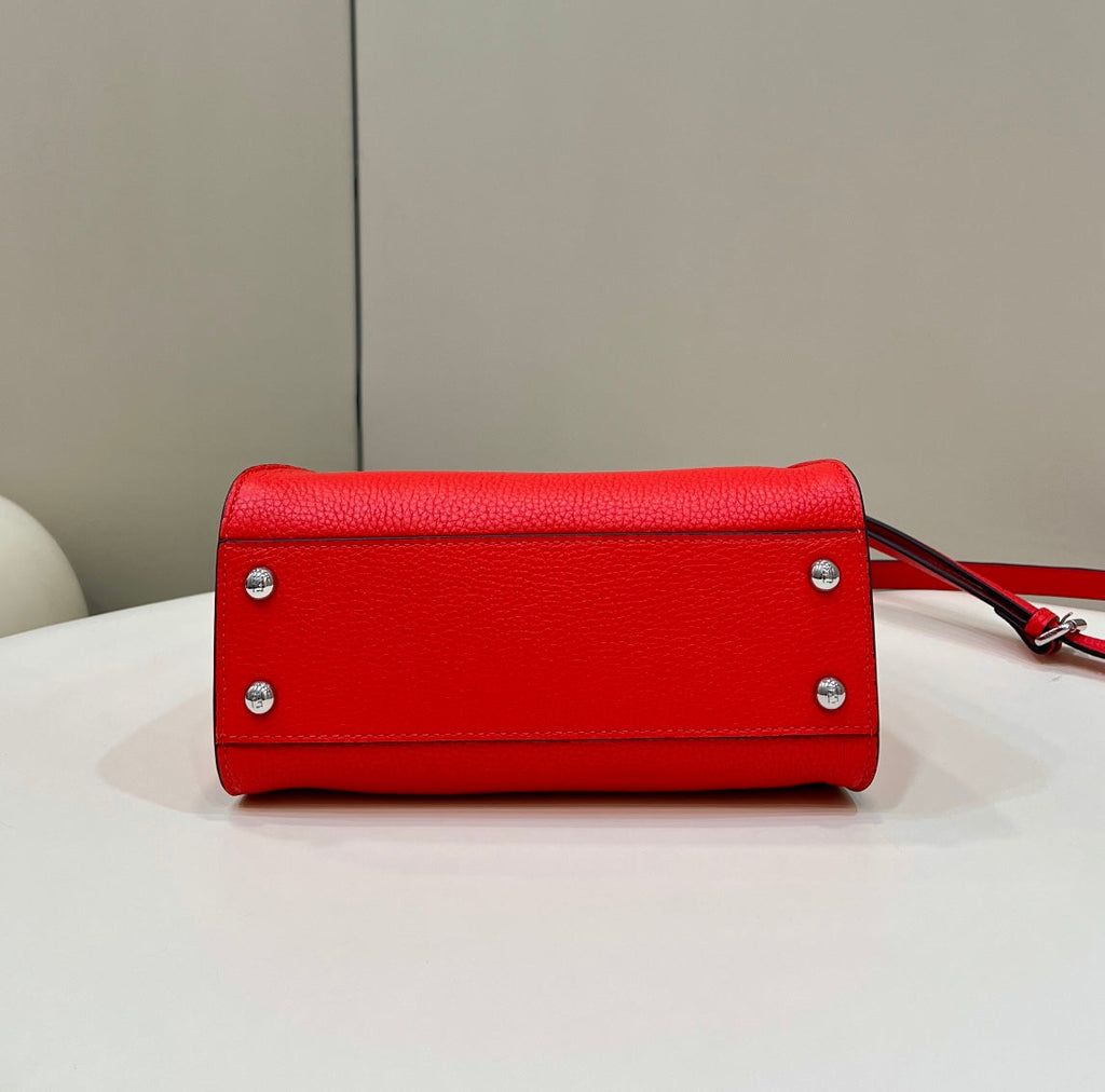 Fendi Peekaboo Mini Selleria Bag 8BN244 Red - 18 cm × 11 cm × 23 cm / Red - View 3