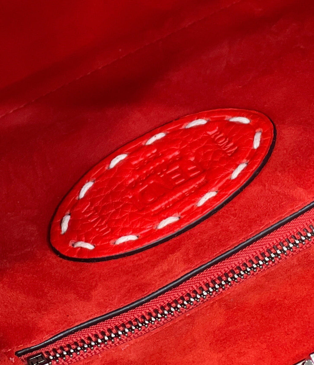 Fendi Peekaboo Mini Selleria Bag 8BN244 Red - 18 cm × 11 cm × 23 cm / Red - View 4
