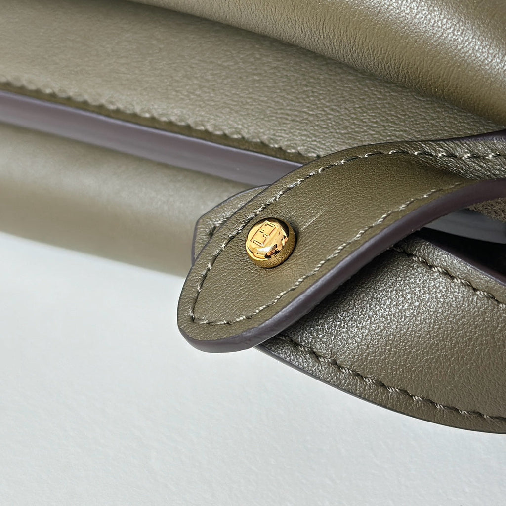 Fendi Peekaboo Soft Large Green Leather Bag 8BN358 - Default Title - View 6
