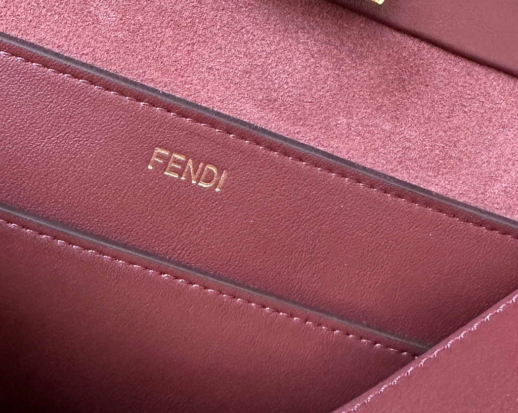 Fendi Peekaboo Soft Medium Brown Leather Bag 8BN353 - Default Title - View 6