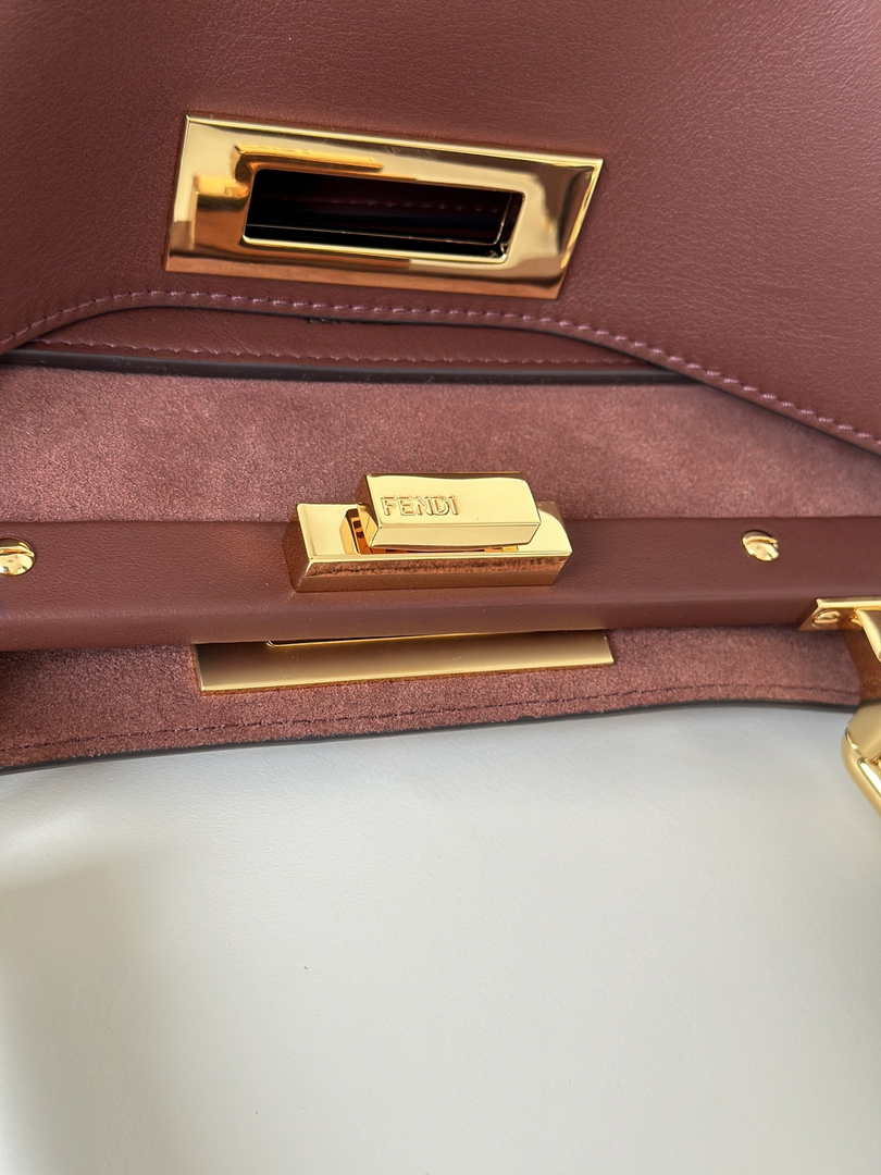 Fendi Peekaboo Soft Medium Brown Leather Bag 8BN353 - Default Title - View 8
