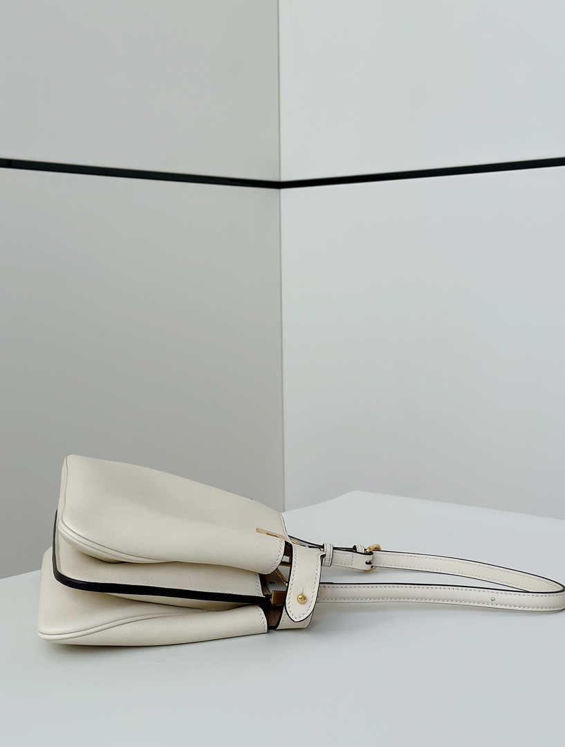 Fendi Peekaboo Soft Small Leather Beige 8BN365 - Default Title - View 3