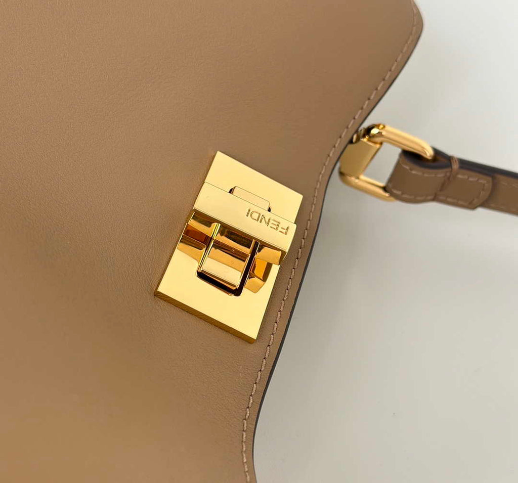 Fendi Peekaboo Soft Small Leather Apricot 8BN365 - Default Title - View 5