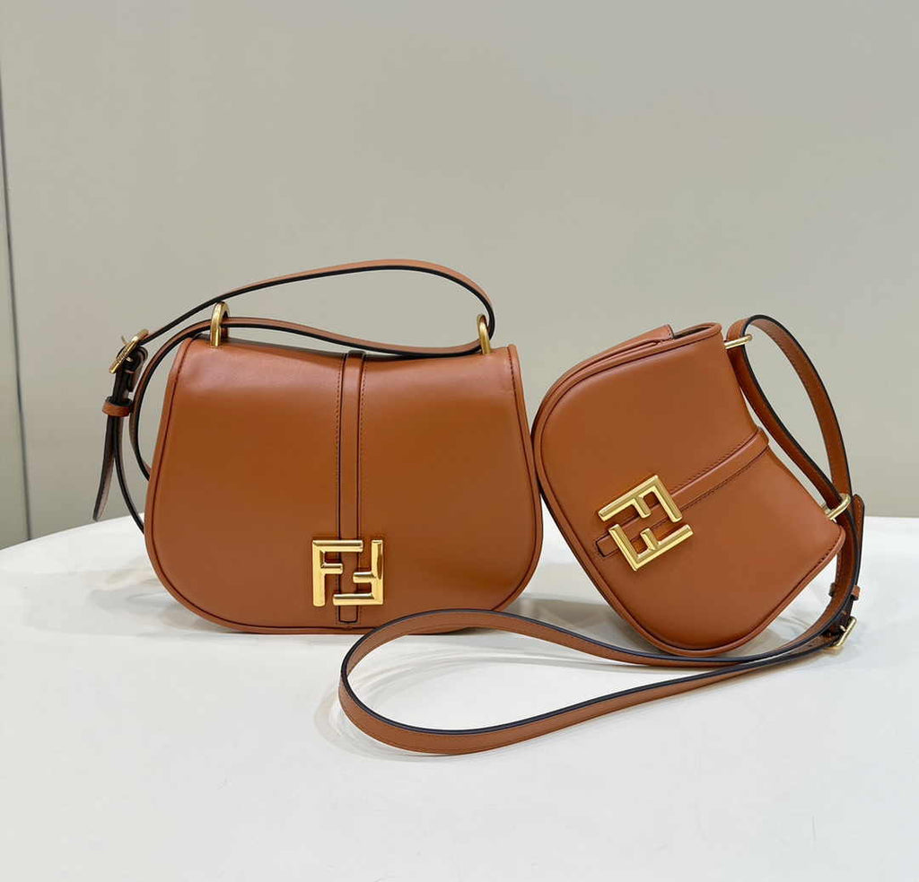 Fendi Cmon Medium 8BT366 Shoulder brown smooth leather Bag - Default Title - View 12