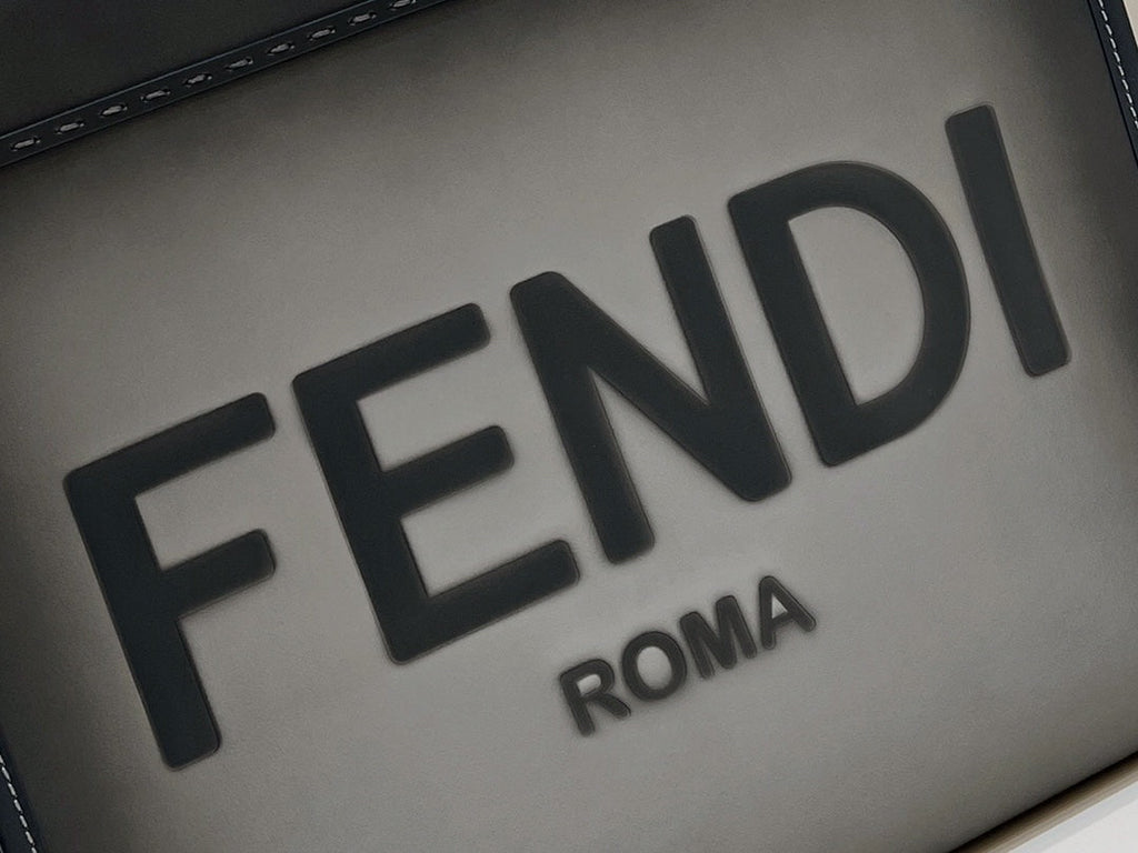 Fendi Sunshine Large Bag Gray Leather Shopper 8BH372 - Default Title - View 5