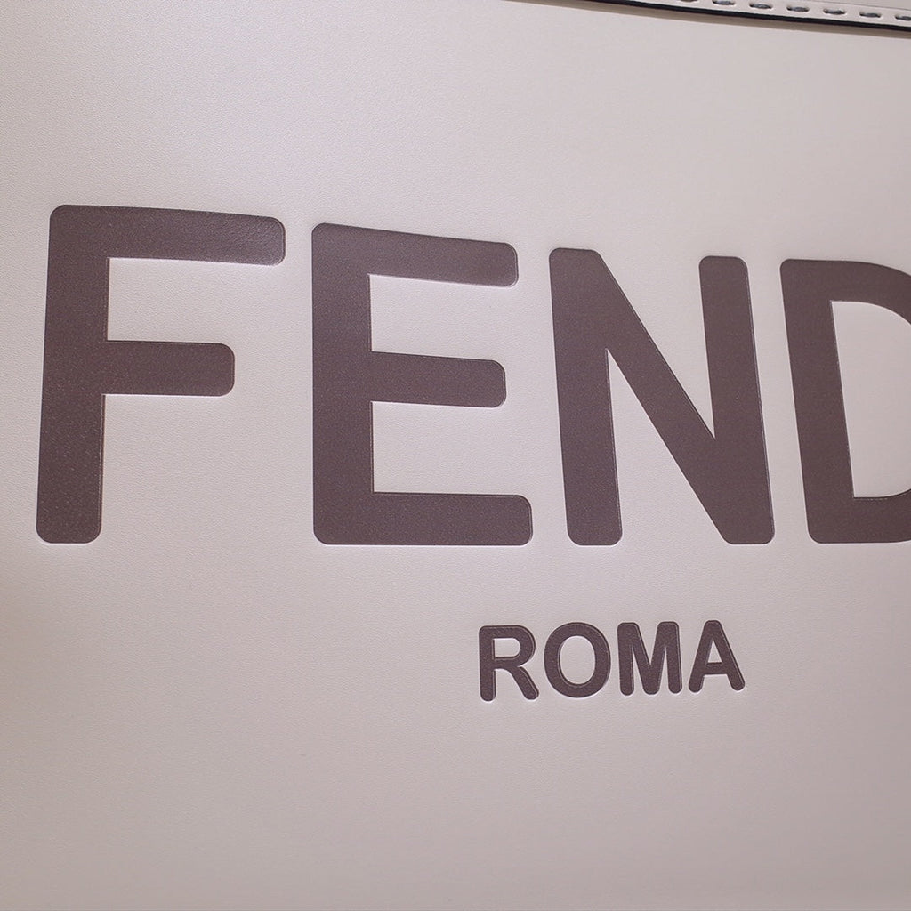 Fendi Sunshine Large Bag 8BH372 White Leather Shopper - Default Title - View 6