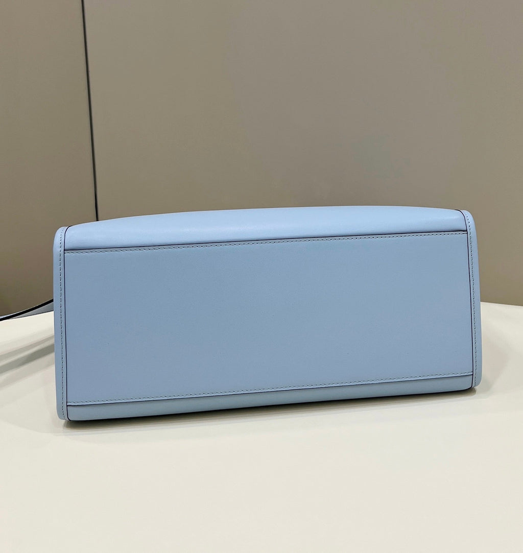 Fendi Sunshine Medium Bag Blue leather shopper 8BH386 - Default Title - View 4